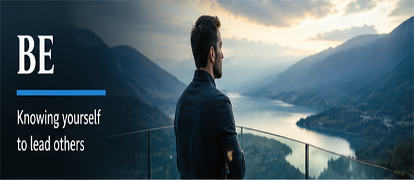 Male looking across to the Horizon above a river
